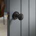 Beehive Mortice Door Knob Matt Black Situational