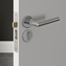 Polished Stainless Steel 50mm Round Euro Escutcheon Pair