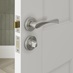 Satin Nickel 52mm Round Bathroom Thumbturn and Release