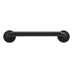 Matt Black 225mm Concealed Fix Fire Rated D Pull Handle Single