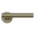 Lecco Antique Brass Fire Rated Lever on Rose Door Handle Pair