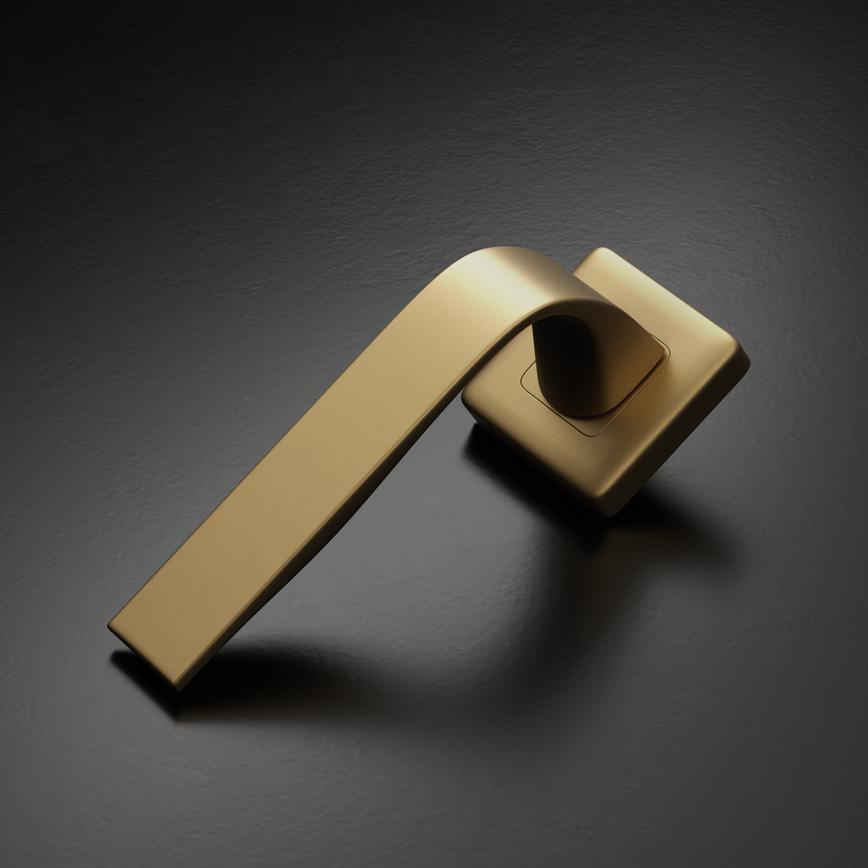 Fuller and Forge Manet Lever on Rose Door Handle Pair Studio