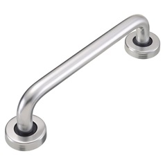 Eclipse D Shaped Pull Handle Rose 225 x 19mm - Satin Anodised Aluminium