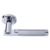 Carlisle Brass Serozzetta Azul Dual-Tone Chrome Fire Rated Lever on Rose Pair