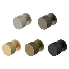 Fuller & Forge Iseo Knurled Knob on Slim Rose