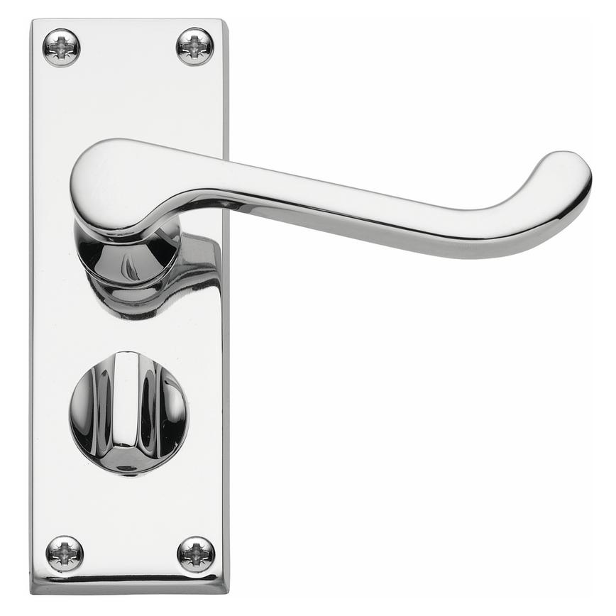 Victorian Scroll Chrome Privacy Handle