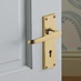 Victorian Brass Lock Handle