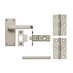 Victorian Budget Lever on Backplate Satin Nickel Door Handle Pack