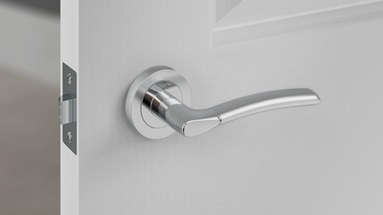 Newington/Polish Satin FR Rose Latch Pack Door Handle