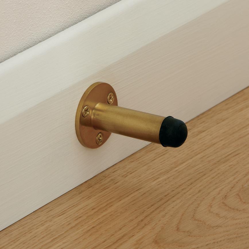 Wall Mounted Projection Cylinder Door Stop Howdens