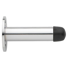 Polished Chrome Wall Mounted Projection Cylinder Door Stop
