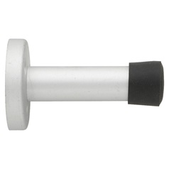 Satin Aluminium Wall Mounted Projection Cylinder Door Stop