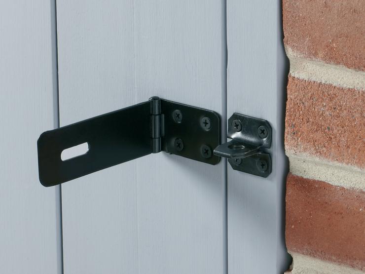 Black Safety Hasp and Staple