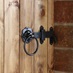 Black Japanned Ring Gate Latch 6"