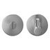 Jigtech Orka Satin Stainless Steel 53mm Round Bathroom Lever Thumbturn and Release