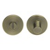 Jigtech Orka Antique Brass 53mm Round Bathroom Lever Thumbturn and Release