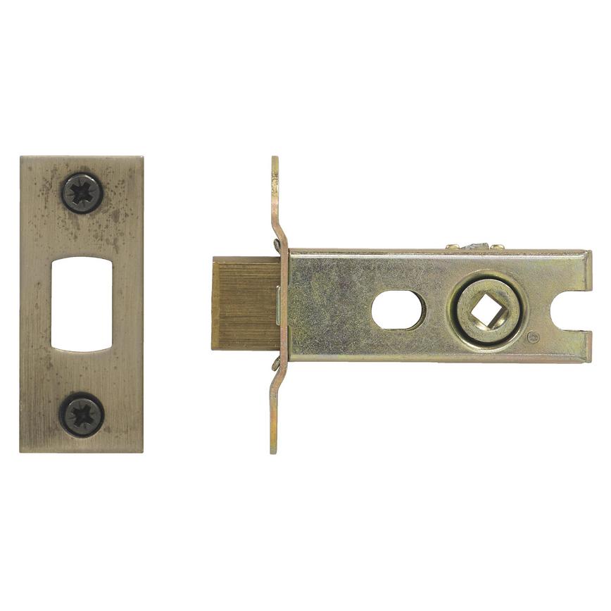 Antique Brass 2.5" Bathroom Bolt