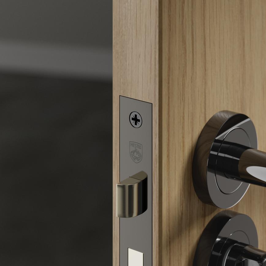 Bathroom Lock 3 Black Nickel