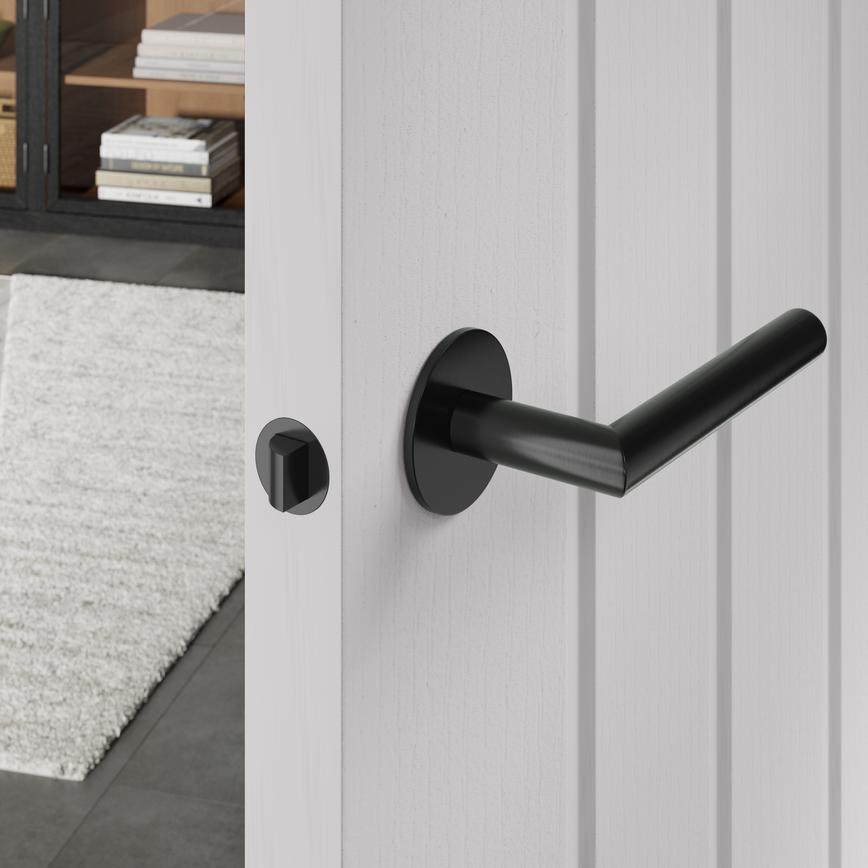 Jigtech Matt Black 70mm Case 57mm Backset Quick Fit Tubular Mortice Latch