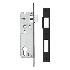 Matt Black 52mm Case 35mm Backset 5 Lever Mortice Sashlock