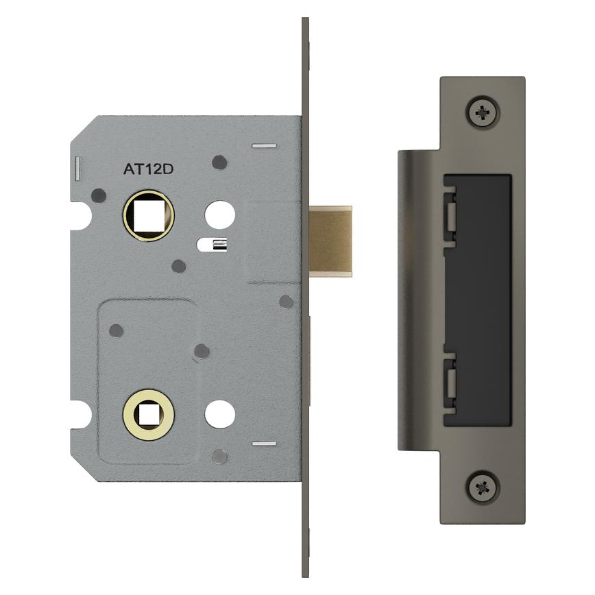 Eurospec Matt Bronze 67mm Case 46mm Backset Bathroom Mortice Sashlock