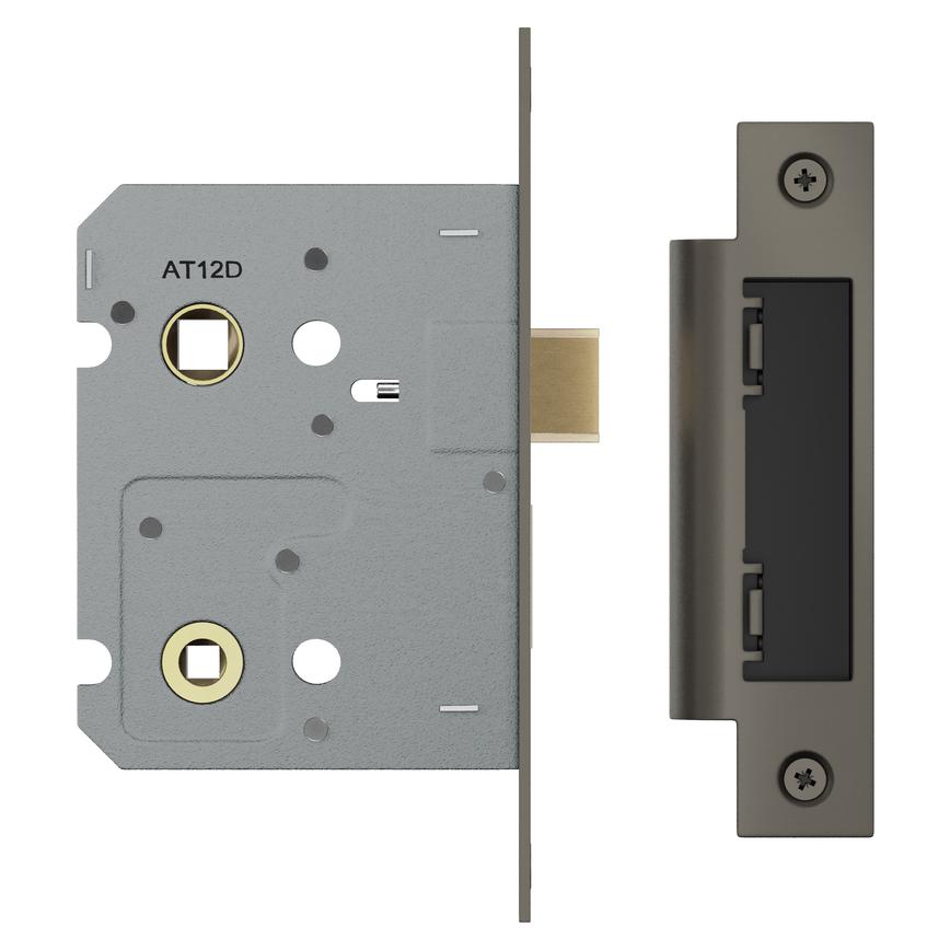 Eurospec Matt Bronze 79mm Case 56mm Backset Bathroom Mortice Sashlock