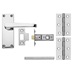 Victorian Chrome Latch Handle Pack