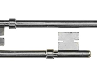 Deadlock 4" Black Rim Lock