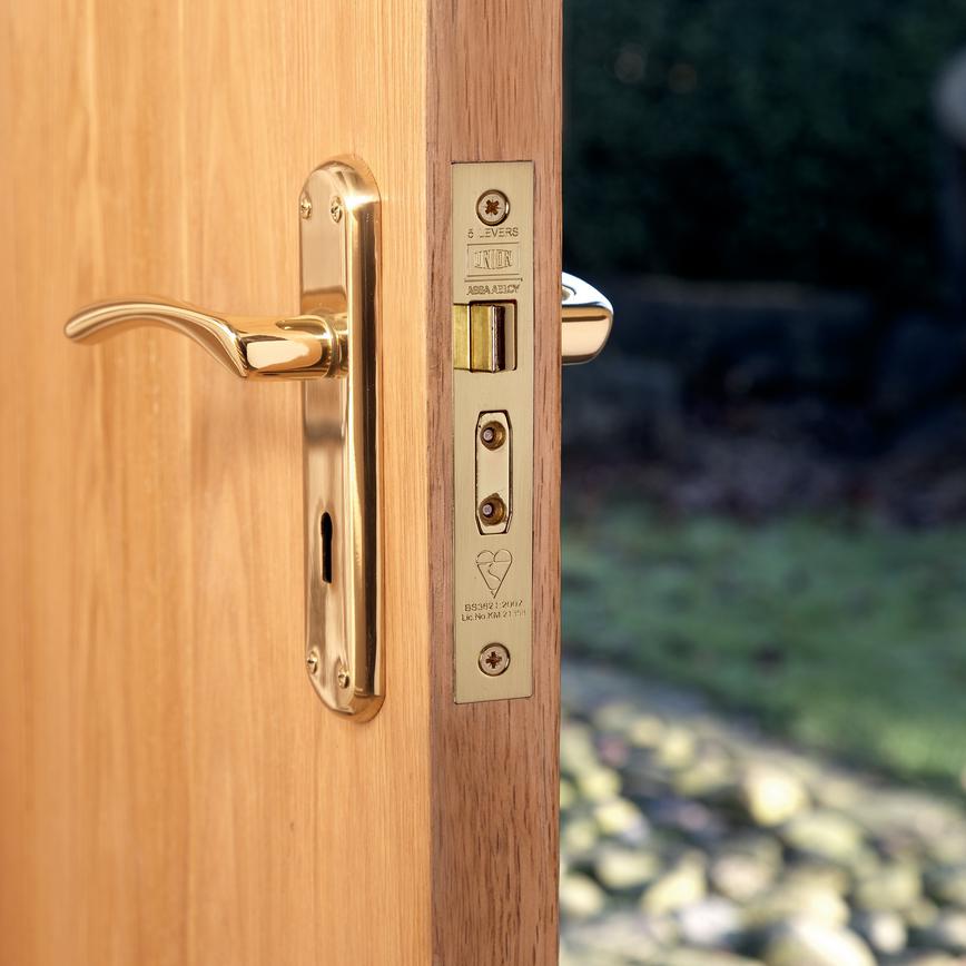 British Standard 5 Lever Mortice Sashlock BS 2 1/2" EB