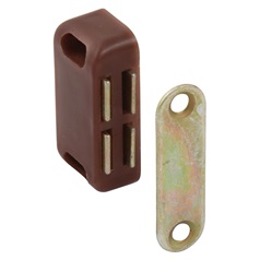 Hafele Plastic Brown 41mm Magnetic Cupboard Catch