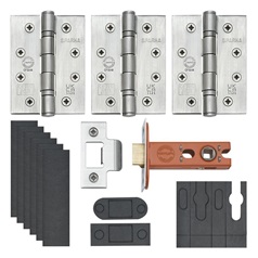 Sparka Satin Stainless Steel 78mm Case 57mm Backset Hinge and Latch Pack