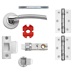 Newington Lever on Rose Jigtech Door Handle Pack