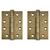 Eclipse Antique Brass 102mm x 76mm Heavy Duty Grade 13 Ball Bearing Fire Rated Butt Hinge Pack of 2