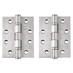 Eclipse Satin Stainless Steel 102mm x 76mm Heavy Duty Grade 11 Ball Bearing Fire Rated Butt Hinge Pack of 2