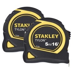 Stanley Tylon 5m Tape Measure 2 Pack