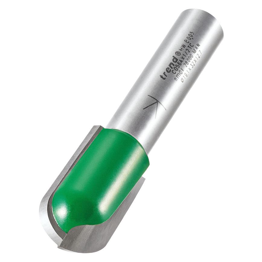 Trend 1/2in 9.5mm Drainer Groove Router Cutter Angled View