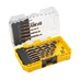 Dewalt Black & Gold HSS 19pc Drill Bit Set Open Angle View