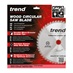 Trend 250mm x 30mm 42T Hardwood Mitre Saw Blade Packaging