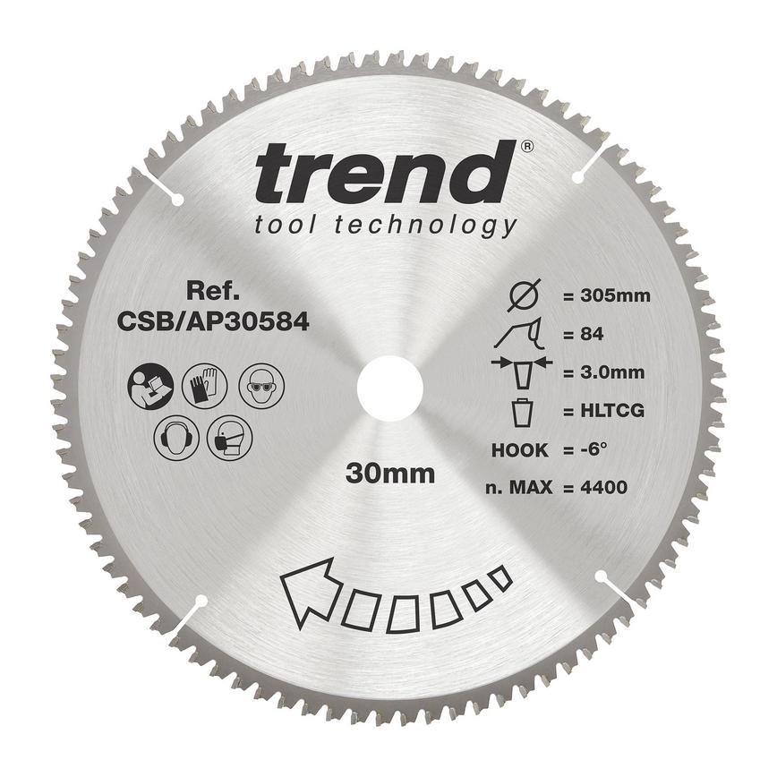 TLS0743 Trend 305mm x 30mm 84T Multi Material Circular Saw Blade