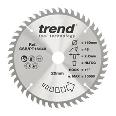 TLS1048 Trend 160mm x 20mm 48T Wood Plunge Saw Blade