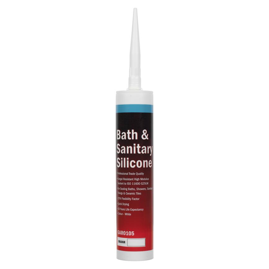 Howdens Joinery Bath & Sanitary Silicone White 310ml