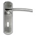Dale Hardware Newington Lever on Backplate Lock Satin Chrome Door Handle Single