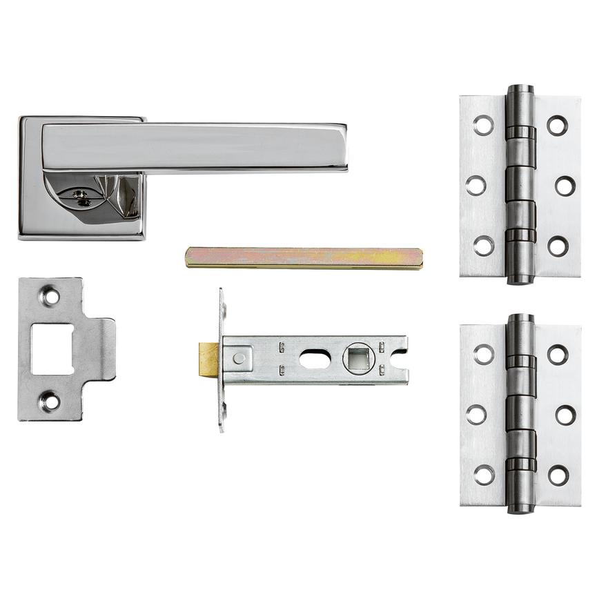 Polished Stainless Steel Burford Rose Latch Pack
