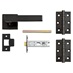 Matt Black Burford Rose Latch Pack
