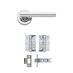 Cesano Polished Chrome Rose Handle Latch Pack