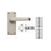 Victorian Satin Nickel Latch Handle Pack