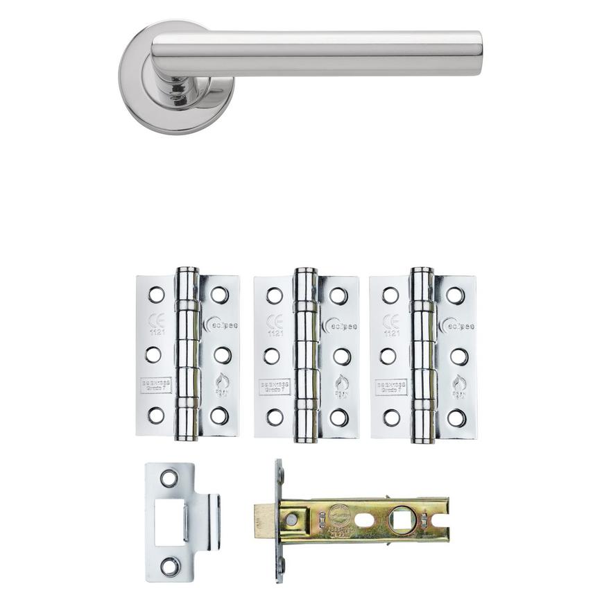 Mitred Lecco PSS Rose Handle Latch Pack