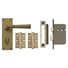 F&F Arno Ant Brss Bplate Bthrm Pk Primary