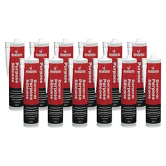 Howdens GAR120 310ml White General Purpose Sealant Pack of 12
