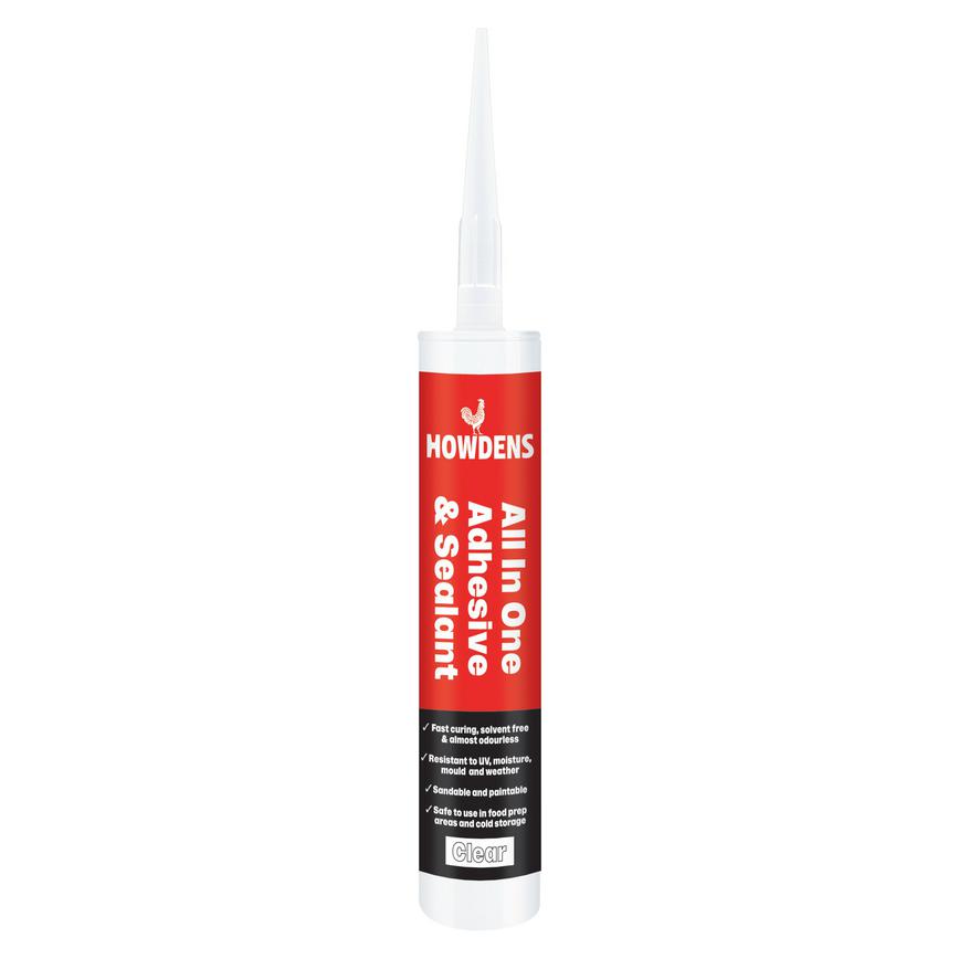 Howdens All in One Adhesive Sealant 290ml Clear